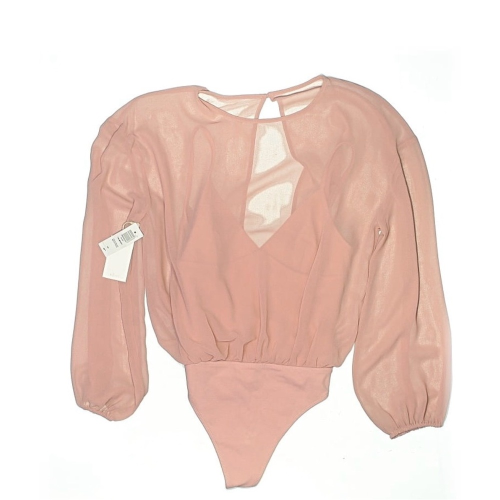 Wilfred Long Sleeve One-Piece Bodysuit - color Rose Mauve, size S